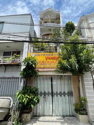 Nhà 1/ – 4 tầng 73m2 hẻm xe hơi rộng 6m thông thoáng – q12