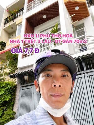 Hxh 1/ phú thọ hoà, tân phú - nhà 4 lầu - dt gần 70m2 - giá 7,7