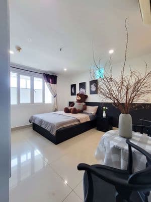 Cho thuê studio cửa sổ siêu thoáng - full nội thất