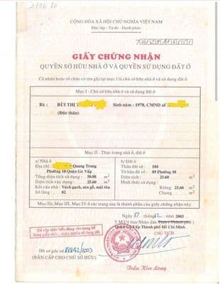 Bán nhà đường Quang Trung phường 10 gò vấp
