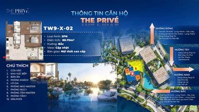 Độc quyền căn 2 phòng ngủ the prive | view nội khu hồ bơi siêu mát mẻ