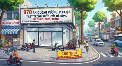 Cho thuê mặt bằng kinh doanh 8.5x40m mặt tiền An Dương Vương, Q.6