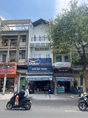 Nhà cho thuê mặt tiền đường hồng bàng 4,5x15m 3l khu kd đông đúc