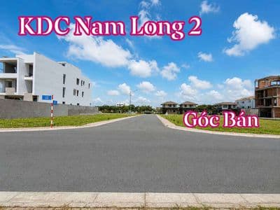 Nền biệt thự góc hai mặt tiền kdc nam long 2