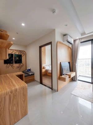 cho thuê CH 1pn+ cc AT Sky Garden Lái Thiêu 47m2 nt giá chỉ 6tr