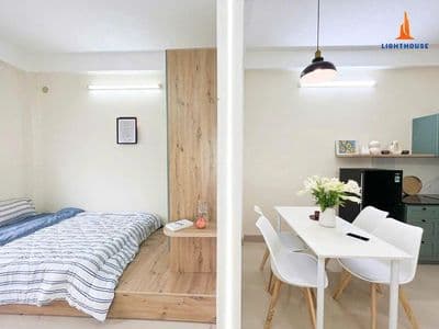 Căn hộ 1phòng ngủ tách bếp-full nội thất-ban công ngay nguyễn thái sơn