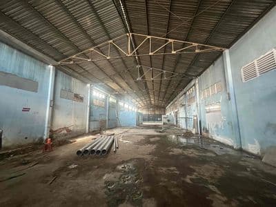 Cho thuê kho xưởng mặt tiền quốc lộ 1a mỹ yên bến lức giá 45k/m2