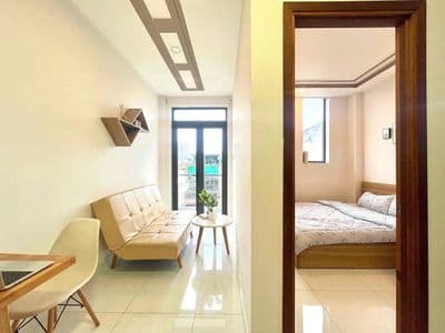 Cho thuê căn hộ 1PN full nội thất ban công ngay khu sân bay, Tân Binh