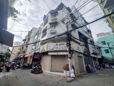 Cho thuê nhà góc 2MT HXH Phan Đình Phùng P1 Q Phú Nhuận.