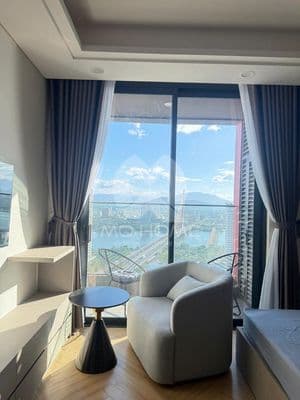 Cho thuê căn hộ studio nội thất mới 35m2 gần biển gần sông hàn