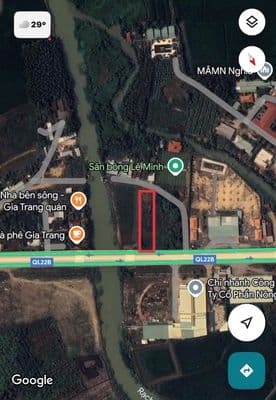 Bán đất 2 mặt tiền ql22b – gần kcn thạnh đức, gò dầu