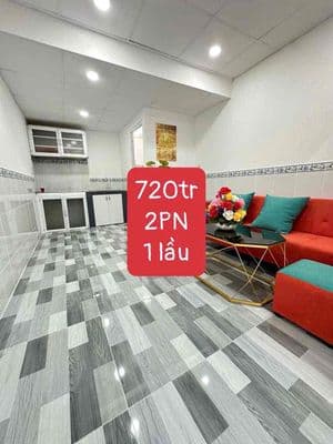 nhà 1 lầu . ngay Chợ thạnh xuân . đường hà huy giáP. Q12