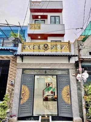 Hẻm 6m thông–nhà 4 tầng –52m²(4x13) –sát chợ gò xoài– chủ ngộp 5.85t
