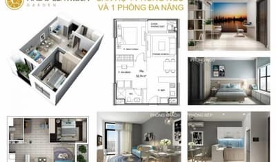 Căn 2PN+ Hà Đô centrosa tầng 28 view thoáng full nội thất