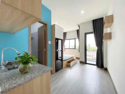Studio Ban Công Cửa Sổ Trời Full Nội Thất Gần Khu Công Nghệ Cao