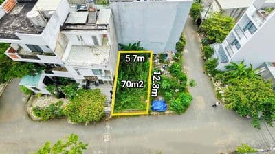 Đất nền 70m², ngang 5.7m đẹp, đường ô tô gần cầu ông nhiêu.