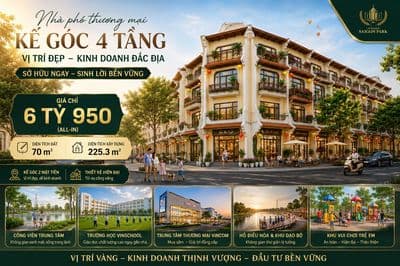 Giá dưới 7 tỷ mà có căn kế góc 4 tầng đường 19m. Thanh toán sớm ck 28%