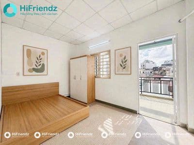 Cho thuê studio ban công tách bếp full nt - nhà mới xây giáp q10