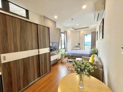 Căn hộ studio có nội thất - có bancon và dịch vụ dọn phòng- Hồ Hảo Hớn