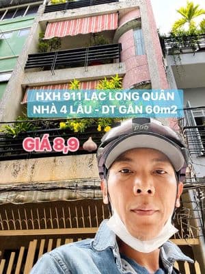 Hxh 911 lạc long quân, tân bình - dt gần 60m2 - giá 8,9