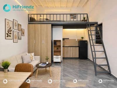 Cho thuê duplex gác - full nội thất, siêu rộng