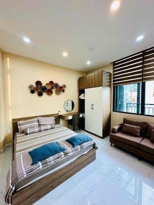 Chdv 1 phòng ngủ cao cấp bancol có phòng gym khu bắc hải tân bình