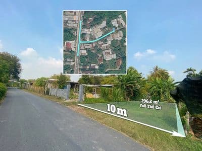 Bán đất thổ cư 296,2m² - An Phú Củ Chi - Sổ riêng - Chính chủ 2,9 tỷ
