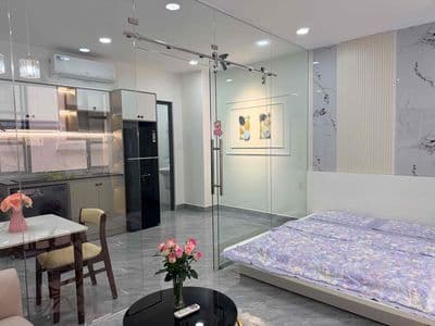 cho thuê phòng tách bếp full nội thất mới có giặt sấy thang máy