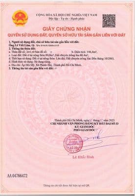 Ngộp bank giá chỉ 1ty cần bán gấp lô đất 146m2 cách biển phước hải 2km