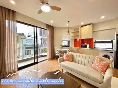 Cho thuê căn hộ 1pn full_nội thất tone gỗ kiểu nhật ngay phố ăn uống