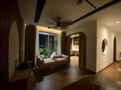 Cho thuê căn hộ 1pn bancol full_nội thất tone gỗ rộng 50m2
