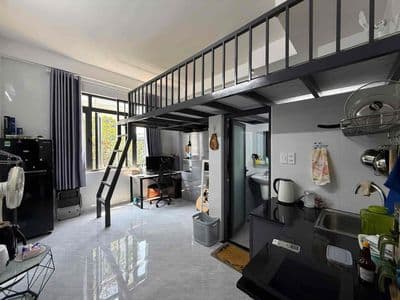 Phòng có gác đầy đủ nội thất - cửa sổ trời - thang máy - đh vlu - gvap