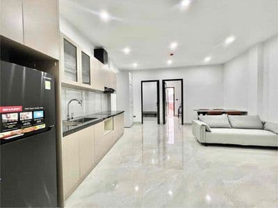 2n1k rộng 50m2 + phòng khách rộng + ban công thoáng