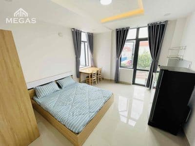 Studio cửa sổ trời - ban công full nội thất _ khu dân cư an sương