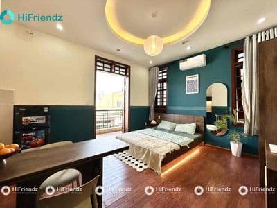 Studio cửa sổ ban công full nội thất gần đh văn lang - công nghiệp