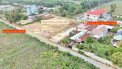 Bán đất xã AN Nhơn Tây hẻm Đỗ Đăng Tuyển 1140m2 ONT. Giá 4,6 tỷ có bớt