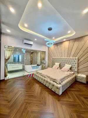 Cho thuê nhà 3 tầng xịn xò FULL nội thất gần cầu Hoà Xuân đảo VIP
