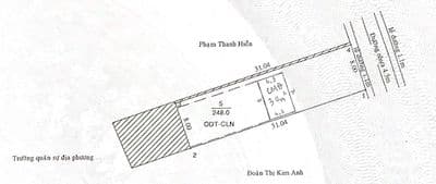Bán đất tặng nhà mặt tiền chợ 247,3 m2, DT sử dụng thực tế hơn 300m2