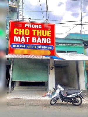 Cho thuê mặt tiền KD chợ Phước Long, Quận 9 cũ