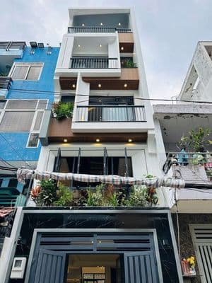 Nhà hẻm 1 sẹc lê văn quới 4x20m lửng 3 lầu hẻm 8m thông 5pn,5wc