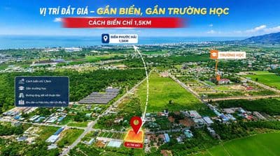 Chỉ 999tr sở hữu ngay đất gần biển phước hải - brvt