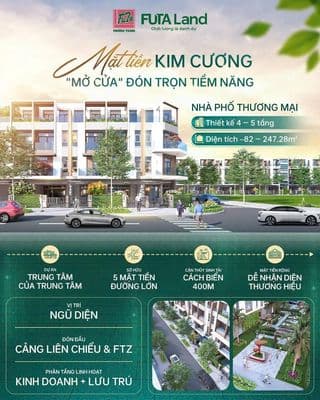 Nhà phố Liên Chiểu - FUTA KIM PHÁT - Hỗ trợ vay 70% - Sổ hồng lâu dài