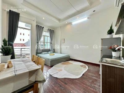 Studio ban công giá thật - full nội thất - gần đại học văn hiến