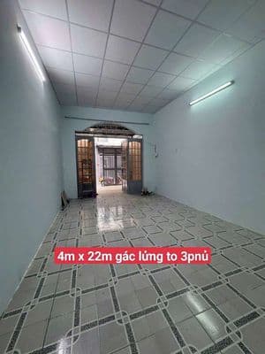 Cho thuê nhà 4m 22m lửng 3pnủ 1wc