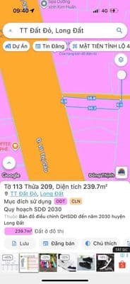 Đất Mặt Tiền Đường Võ Thị Sáu Kinh Doanh Tốt