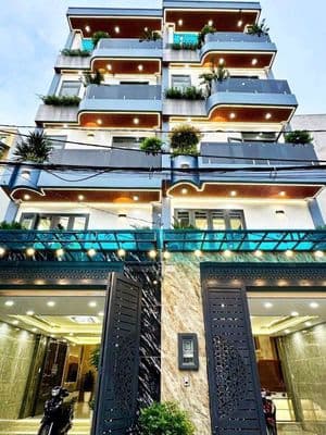 Nhà 5 tầng btct sang trọng, 58m², hẻm nhựa xe hơi thông, chỉ 6.6 tỷ tl