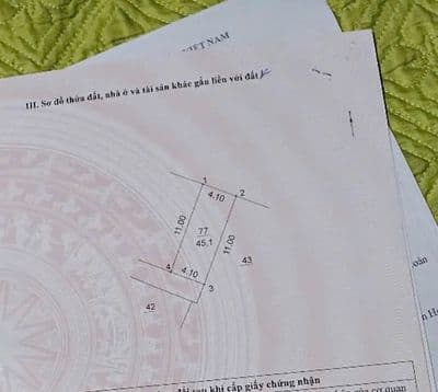 Cần Bán Lô Đất 45m2 cuối Phố Bà Triệu - mt 4m- từ nhà ra phố 10m