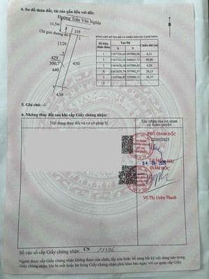 Đất mặt tiền đường Trần Văn Nghĩa