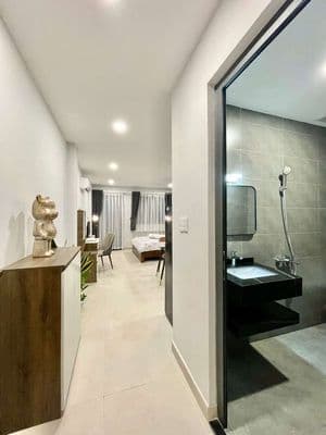 Studio ban công 30m2 full nội thất