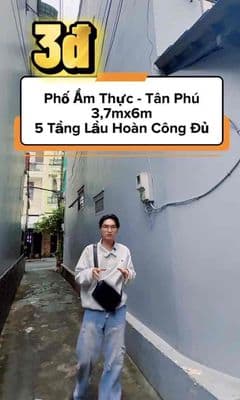 Nhà Mới Đẹp 5 Tầng Khu Phố Ẩm Thực - Phú Thọ Hoà Tân Phú